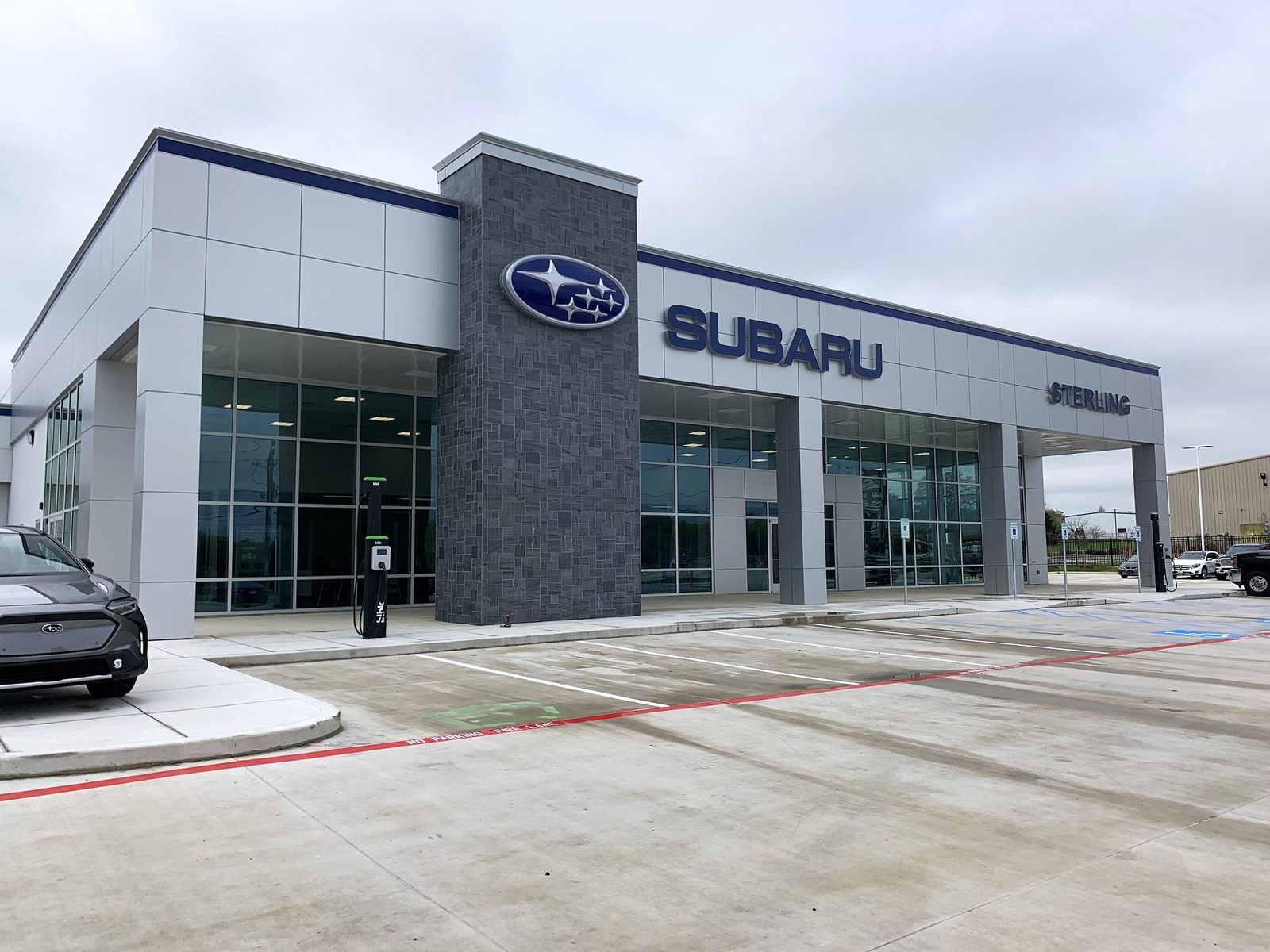 Newly constructed Sterling Subaru automotive dealership